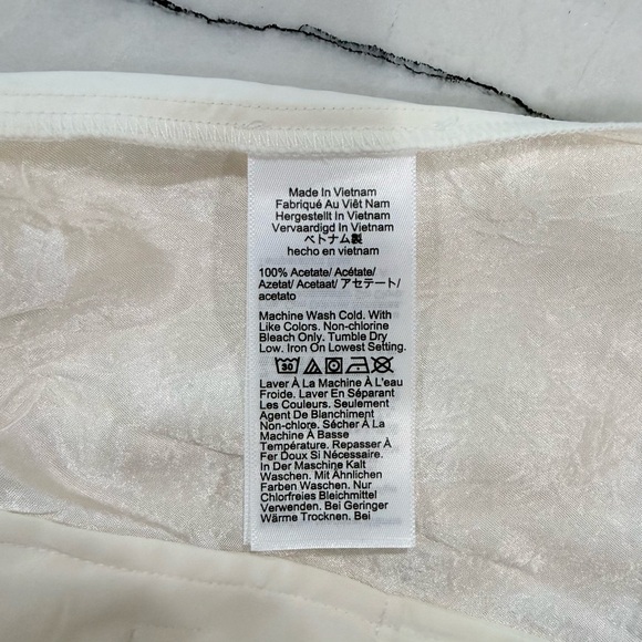 NWT J.Crew ($148) Stratus Pant Textured Satin Ivory Small - Picture 8 of 8